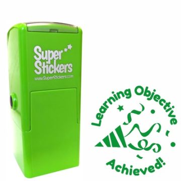Teacher Stamp | Education Marking Stamp - Learning Objective Achieved Confetti Poppers