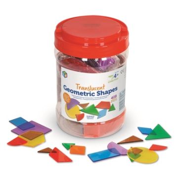 Translucent Geometric Shapes  Pack of 408