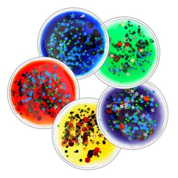 Squidgy Sparkle Circles Pack of 5