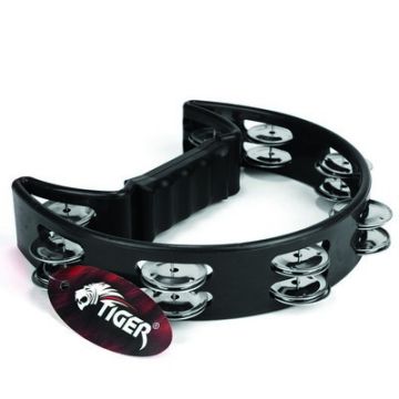 Half-Moon Tambourine Black