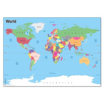 A1 World Simple Map