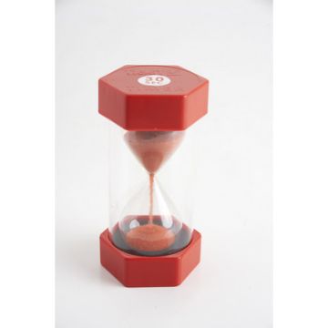 30 Second Large Sand Timer Red