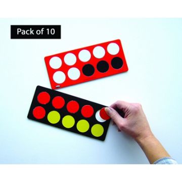 Tens Frame Board And Double-Sided Counters Pack 10