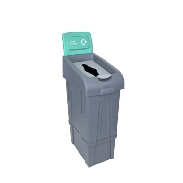 Mixed Recycling Bin with Lid 80 Litres