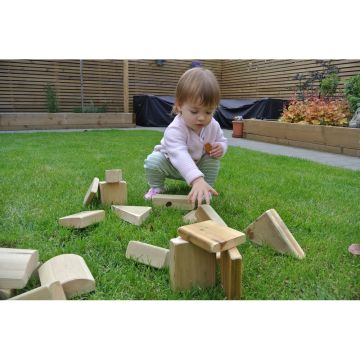 Outdoor Wooden Play Blocks Pack of 20