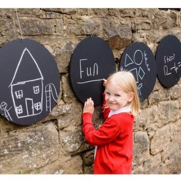 Circular Chalkboards Pack of 4