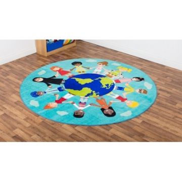 Children Of The World Carpet Teal