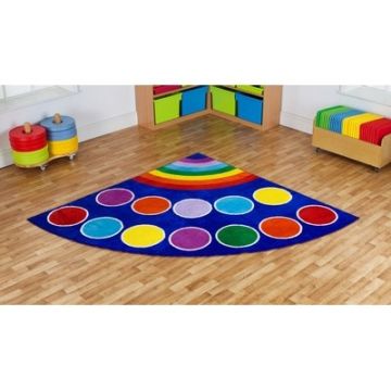 Rainbow Corner Placement Carpet 200 x 200cm