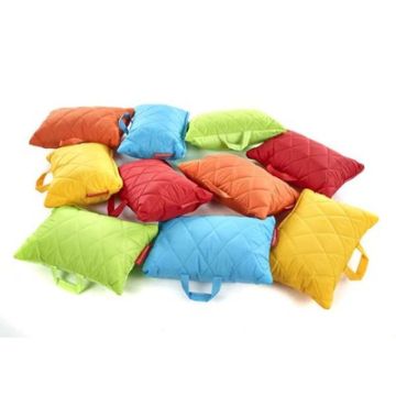Rectangular Quilted Outdoor Cushions Pack 10
