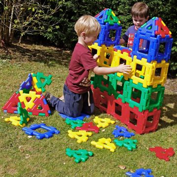 Giant Polydron Class Set Pack of 80 Pieces