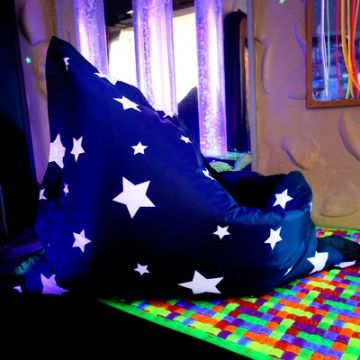 Star Print Floor Cushion