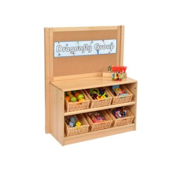 Room Scenes Angled Tidy With Baskets & Cork Divider