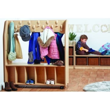 Freestanding Mobile Cloakroom Trolley