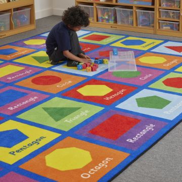 Large Shapes Learning Carpet W2570 x L3600mm