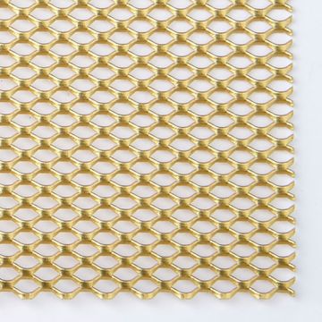 Gold Anodised Mesh Sheet - 300 x 150 x 1mm