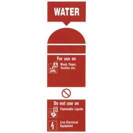 Water Ext Sign Fire Extinguisher Water Sign | Dryad Education